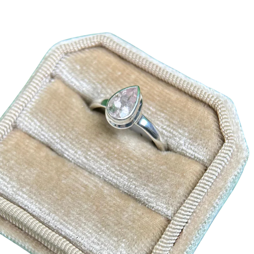 Bagues en argent et Morganite