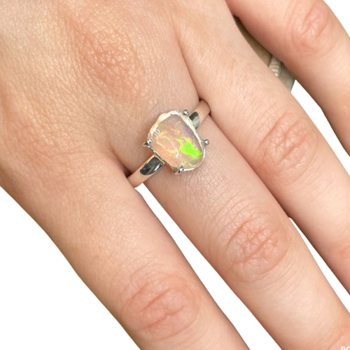 Bagues en argent et Opale