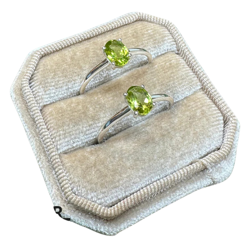 Bagues en argent et Péridot