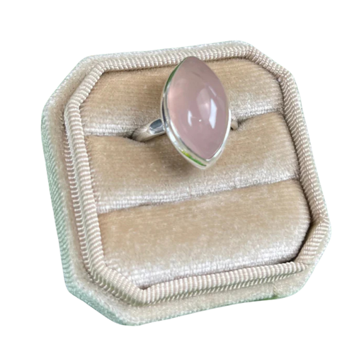 Bagues en argent et Quartz Rose