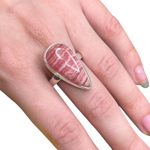 Bagues en argent et Rhodochrosite
