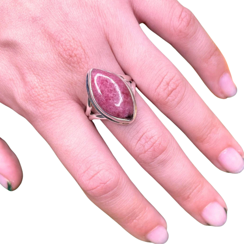 Bagues en argent et Rhodonite Australienne