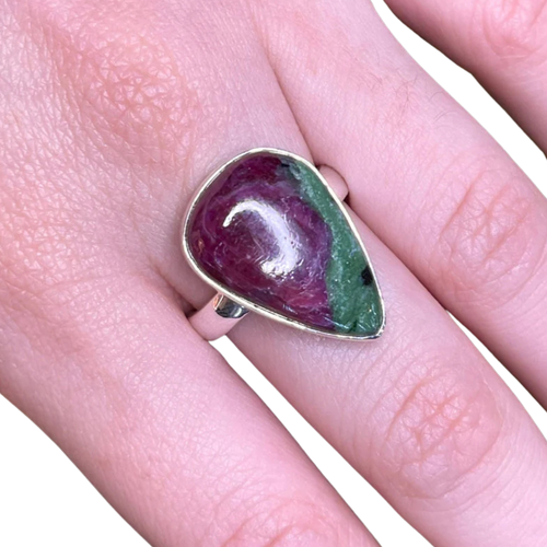 Bagues en argent et Rubis Zoïsite