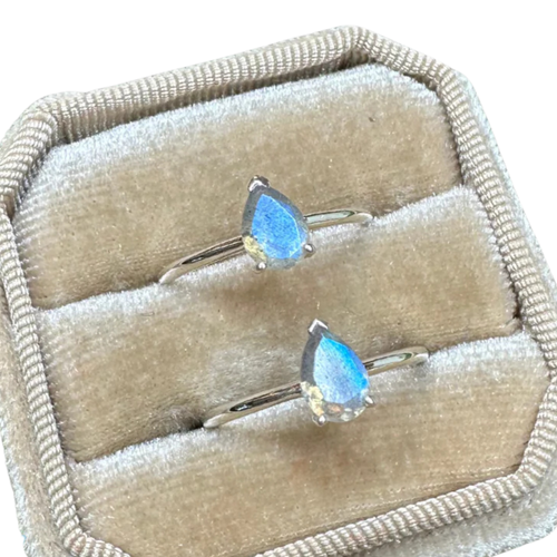 Bagues solitaires en Labradorite