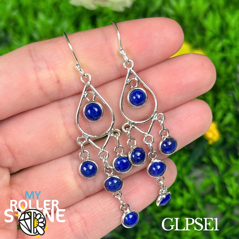 Boucles d’oreilles en argent et Lapis Lazuli