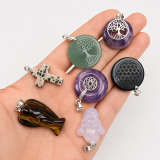 Pendentifs Fleur de vie, Arbre de vie, Lotus, Croix