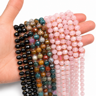 Perles toupie et Bombée