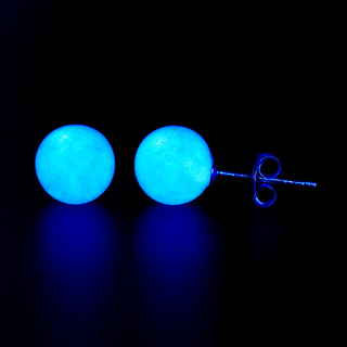 Boucles d’oreilles fluorescentes à réaction UV
