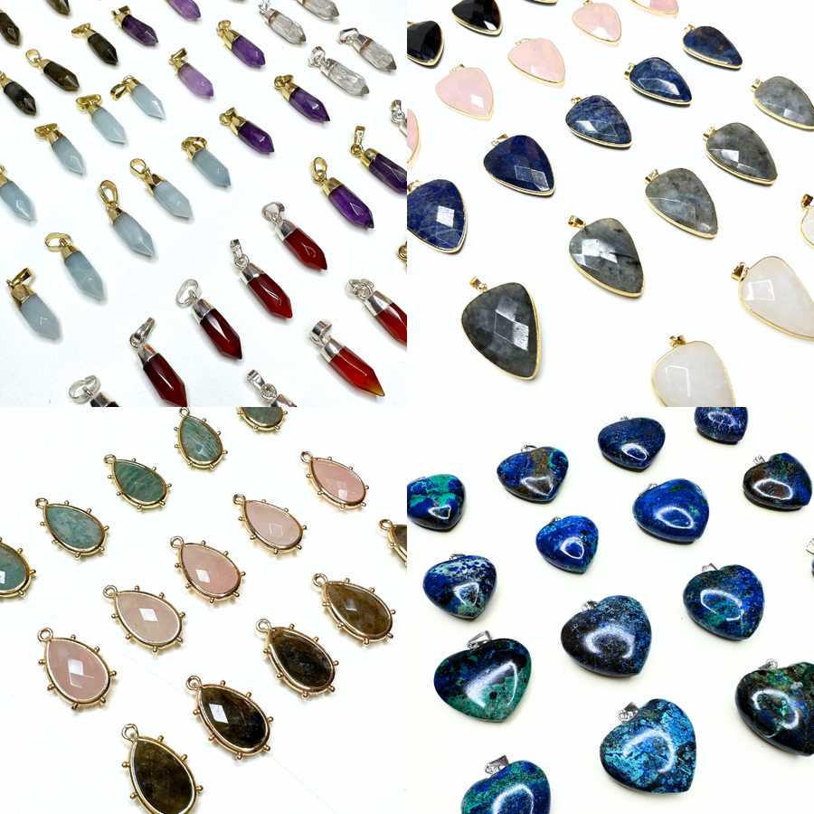 Pendentifs en pierres naturelles
