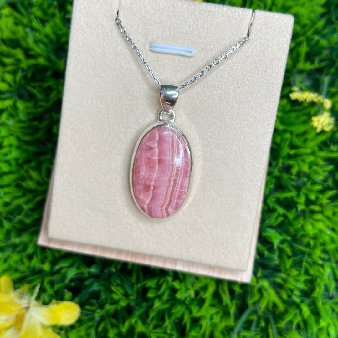 pendentif rhodochrosite.