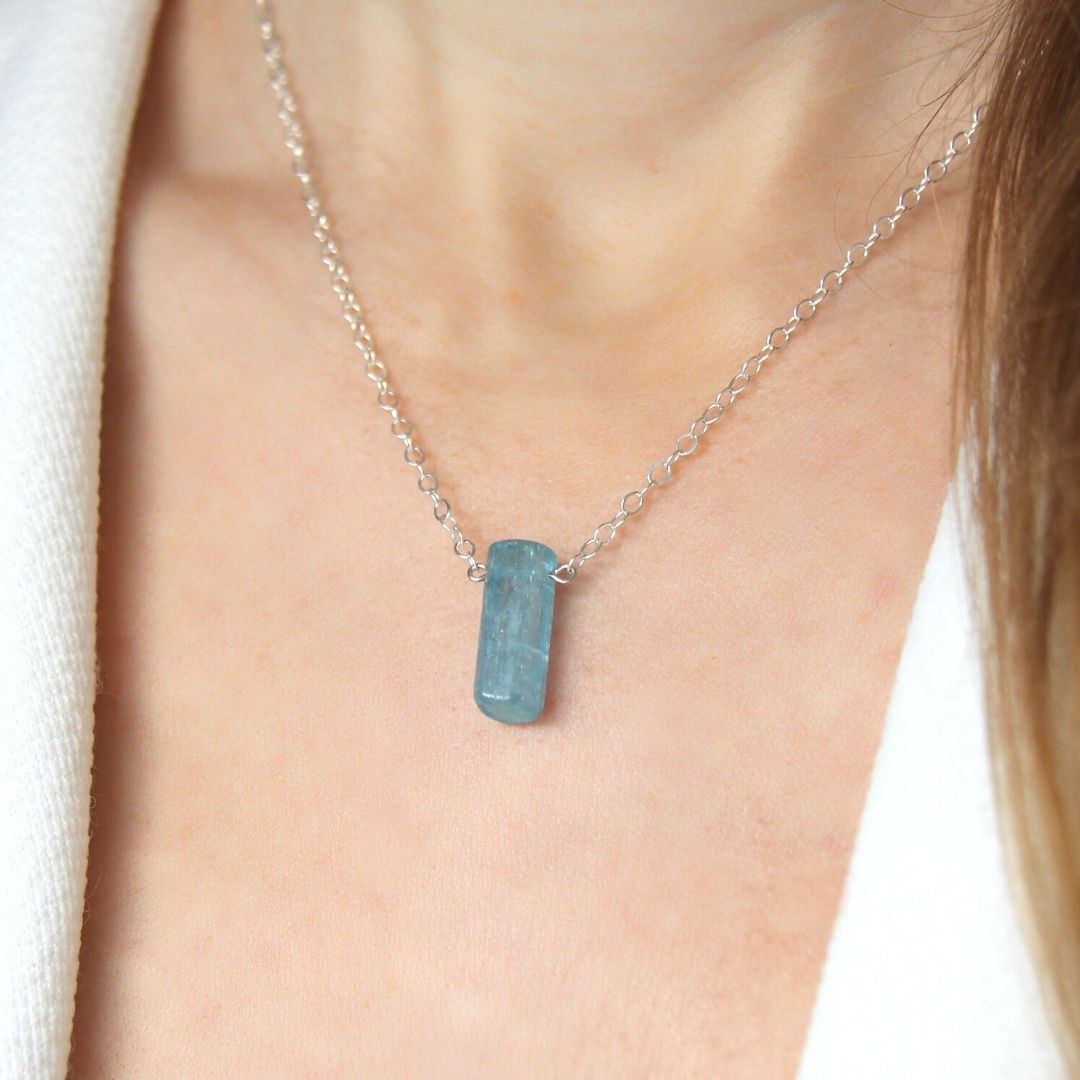  Pendentif Aigue marine