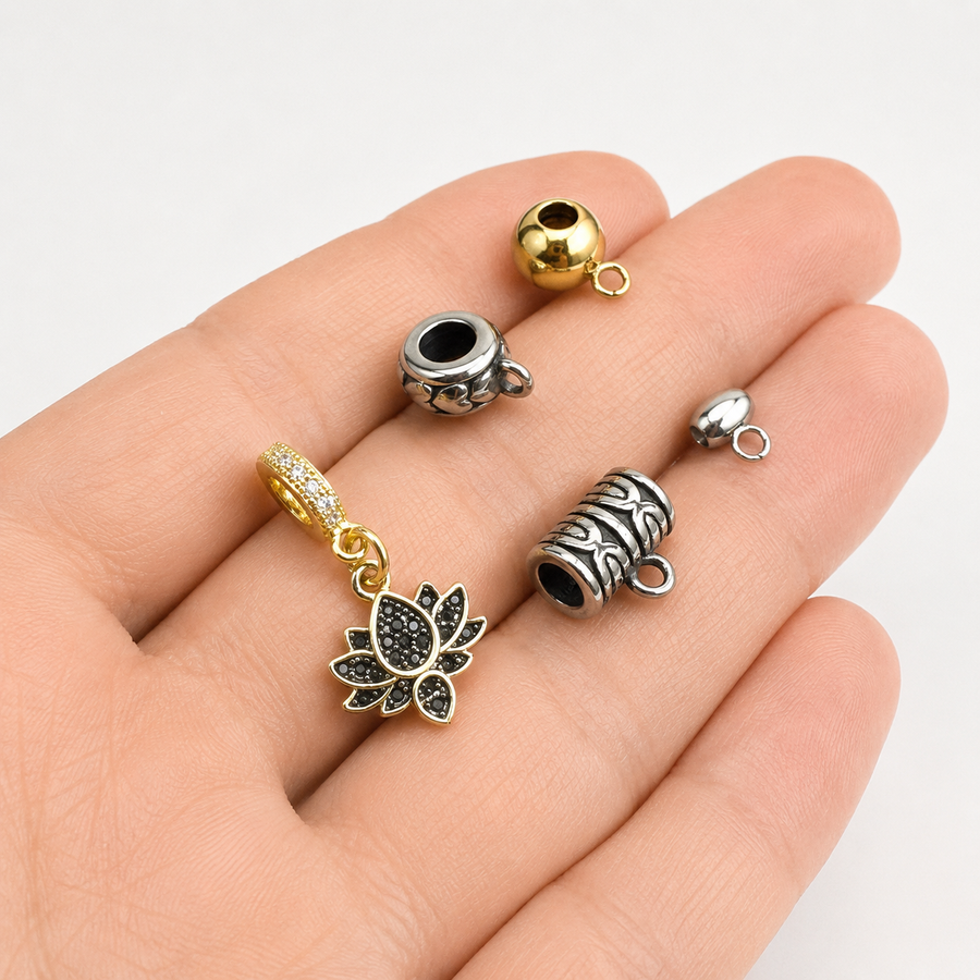Bélières perles pour charms