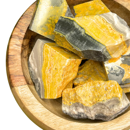 Pierres jaunes de lithothérapie