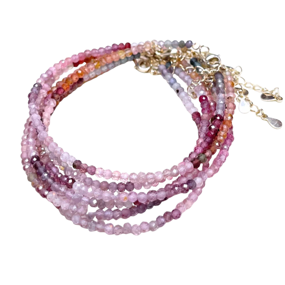 Bracelets en perles avec fermoirs en argent