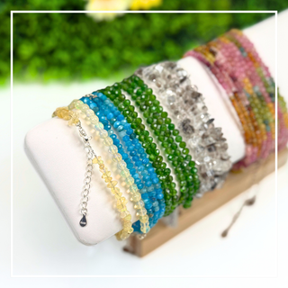 Bracelets en perles avec fermoirs