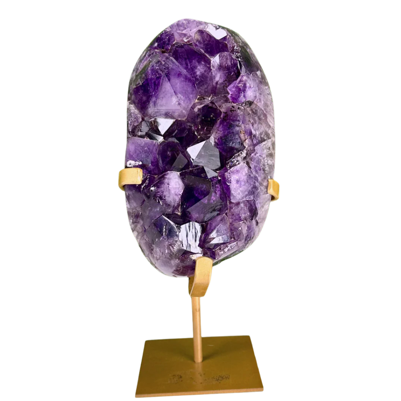 Améthystes sur supports