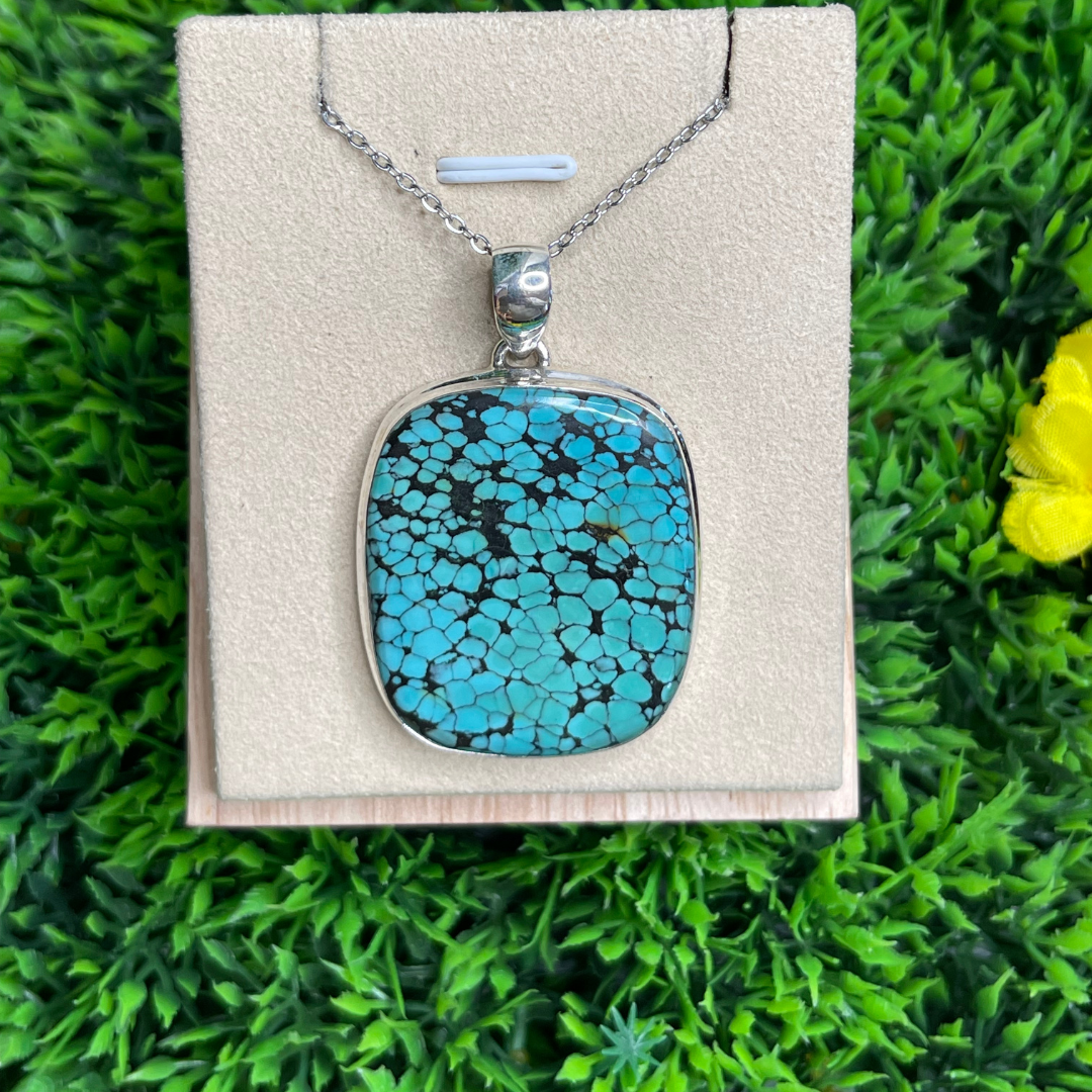 Pendentif Turquoise Tibétaine