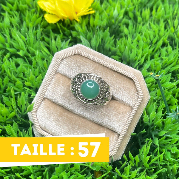 Bagues en argent et Chrysoprase