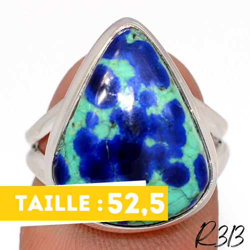 Bagues en argent et Malachite Azurite