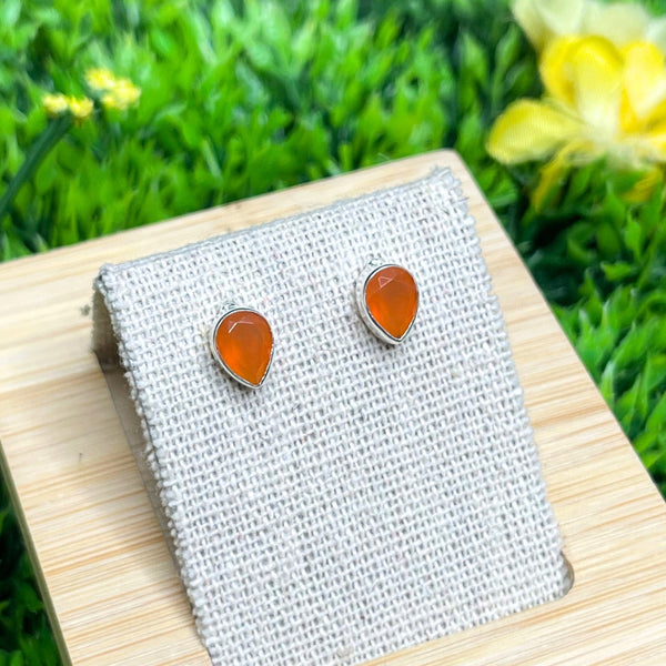 Boucles d'Oreilles en Cornaline