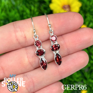 Boucles D'oreilles en Grenat