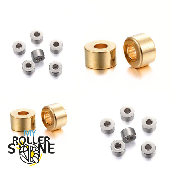 Perles d’espacement rondes plates