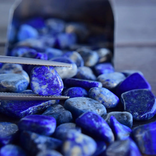 Pierres bleues de lithothérapie