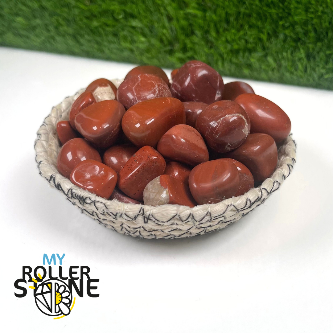 Pierres Roulées Jaspe Rouge (Taille moyenne)
