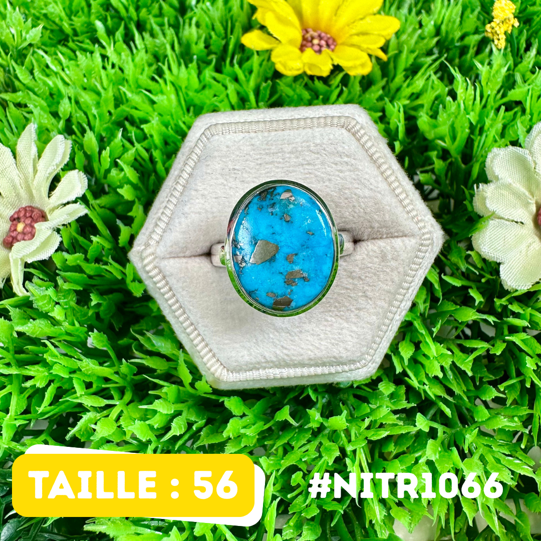 Boucles d'oreilles Turquoise Perse Argent 925 #NITR1066
