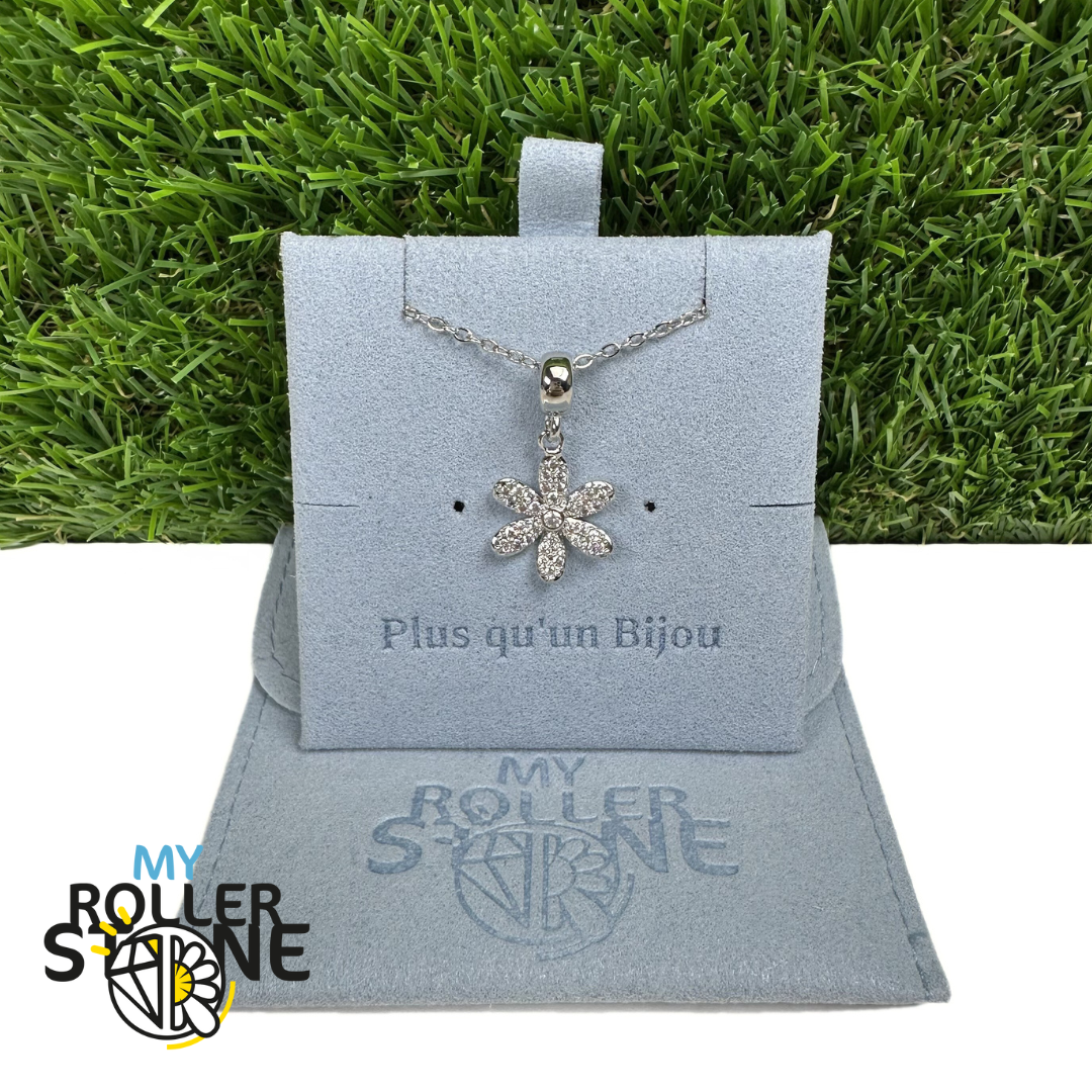 Pendentif Fleurs en Laiton Serti de Micro Pavé de Zirconium (3 Couleurs)