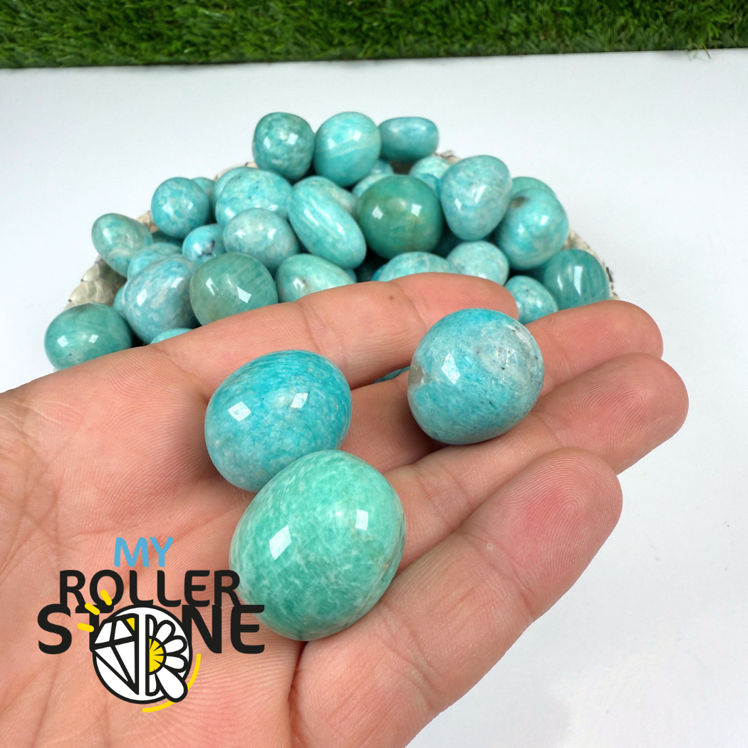 Pierres roulées Amazonite Bleue
