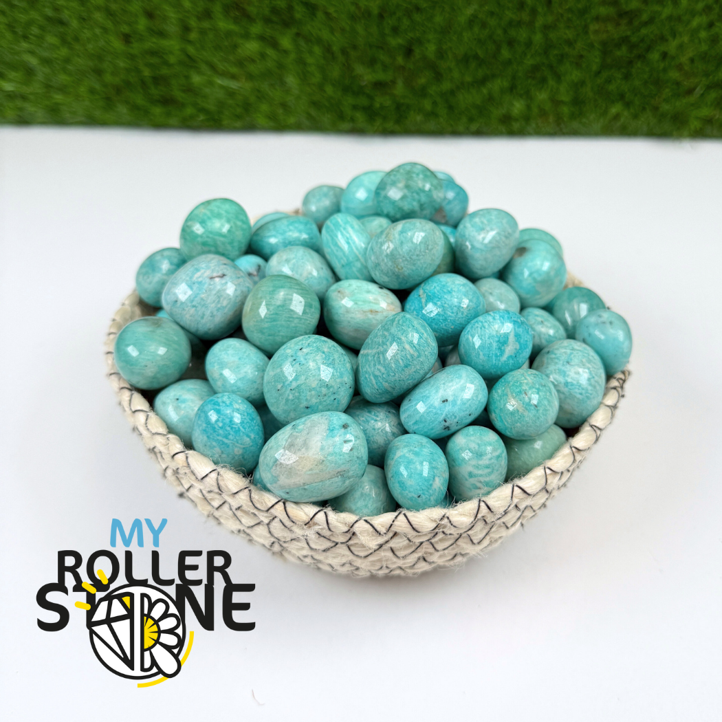 Pierres roulées Amazonite Bleue