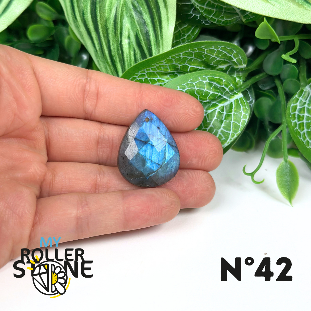 Pendentifs Labradorite Blue Fire Facettée 5A