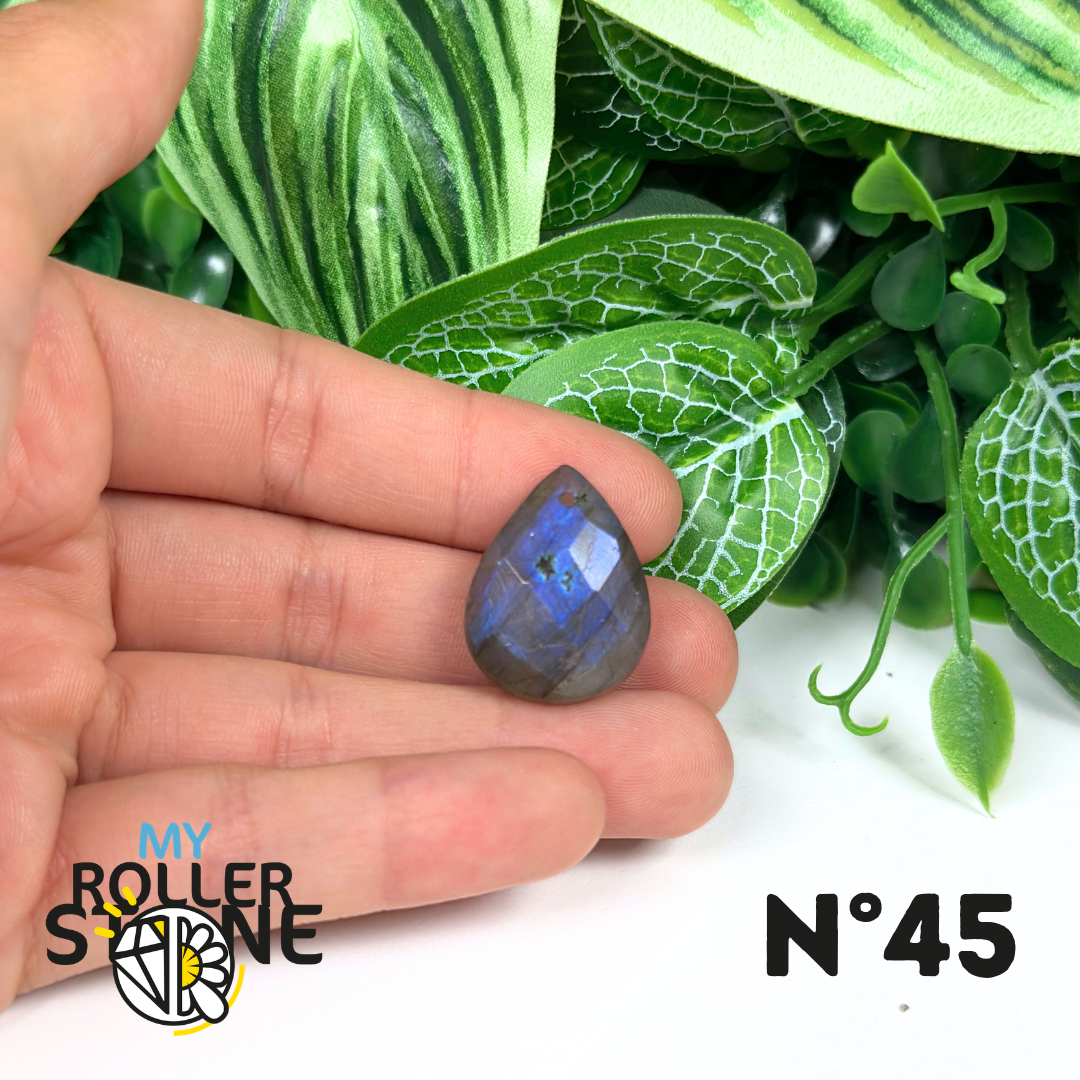 Pendentifs Labradorite Blue Fire Facettée 5A
