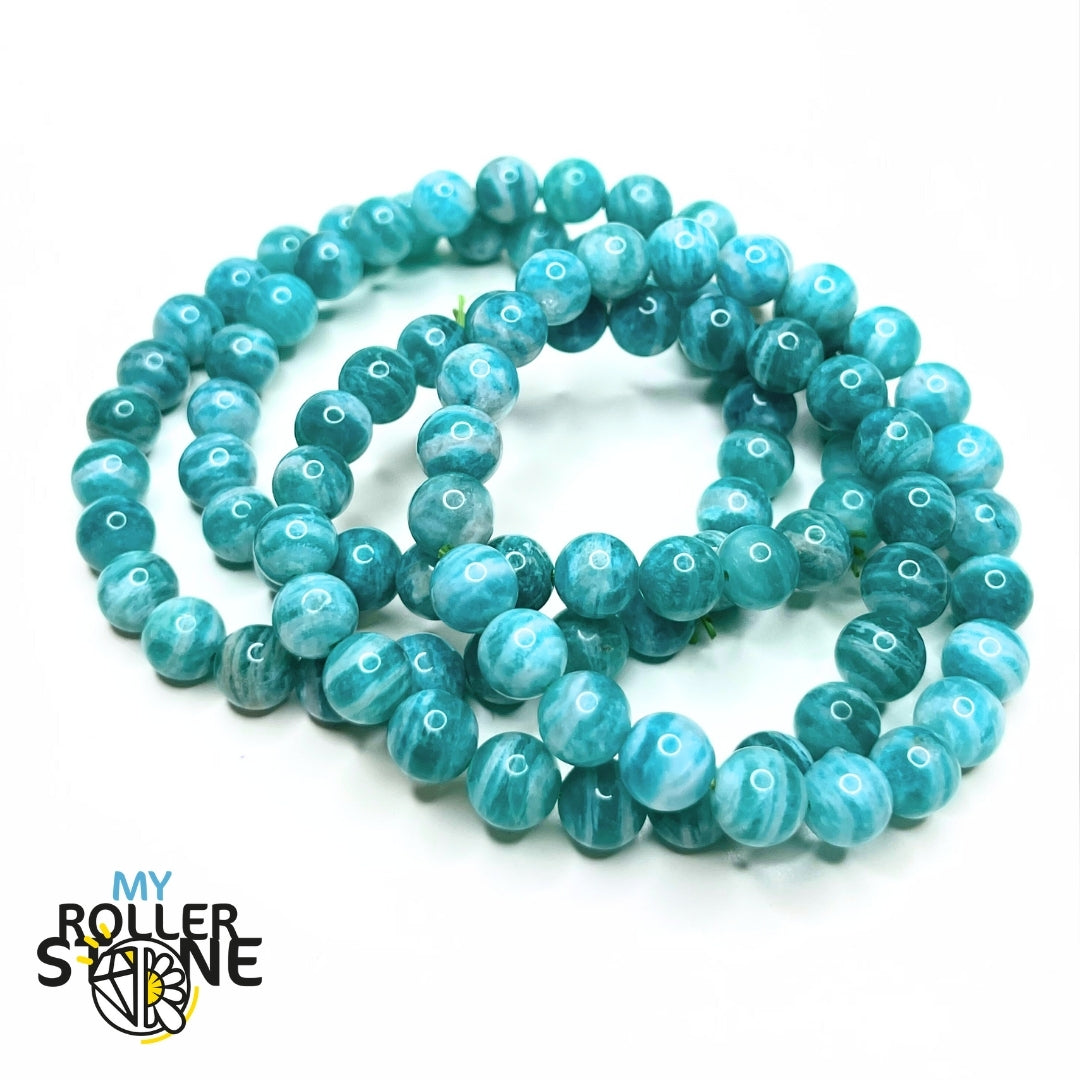 Bracelet en Amazonite Bleue de Russie