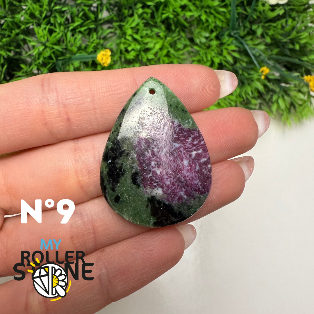 Pendentif Ruby Zoïsite 5A percé