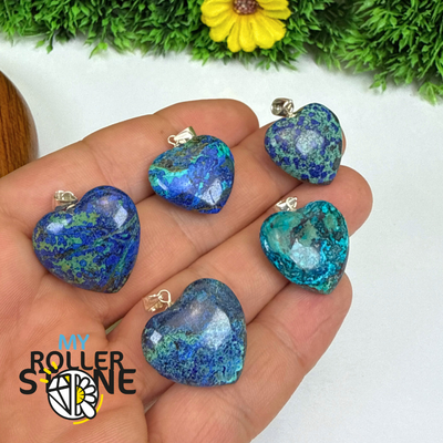 Pendentif Coeur Azurite