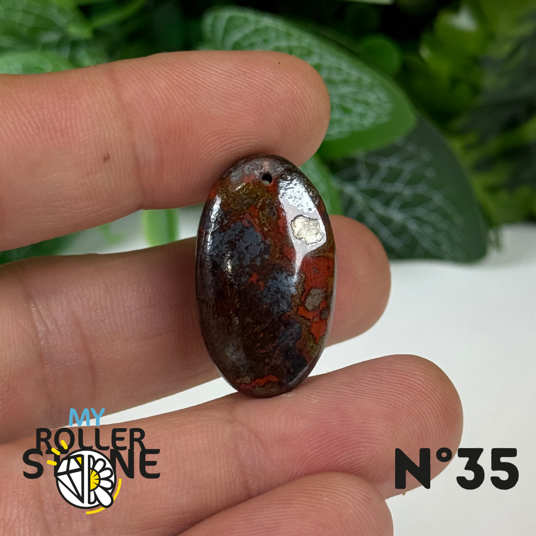 Pendentif Agate Marocaine 5A percé
