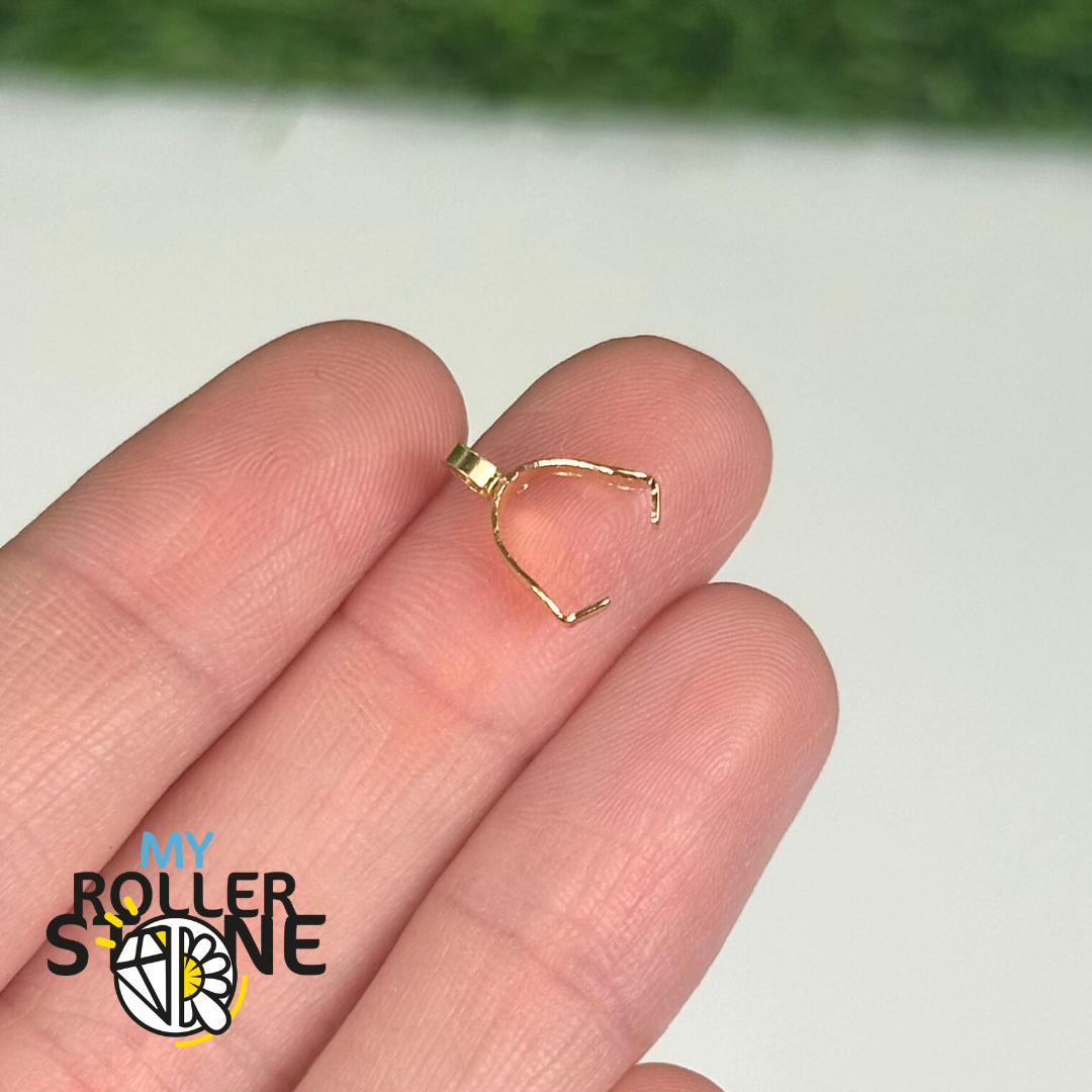 Bélières acier inoxydable doré pour pendentif