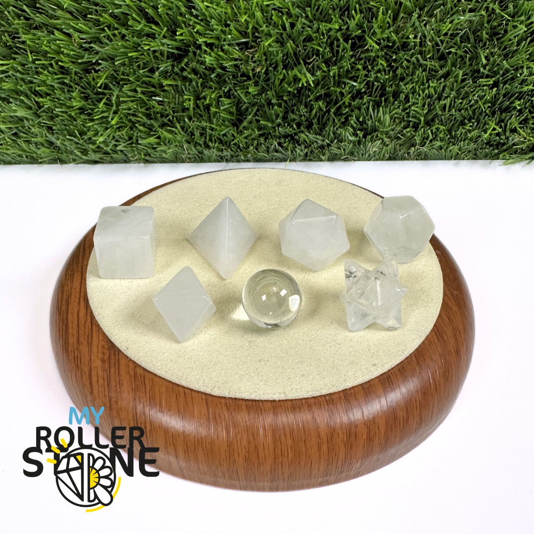 Set de Solides de Platon en Cristal de Roche