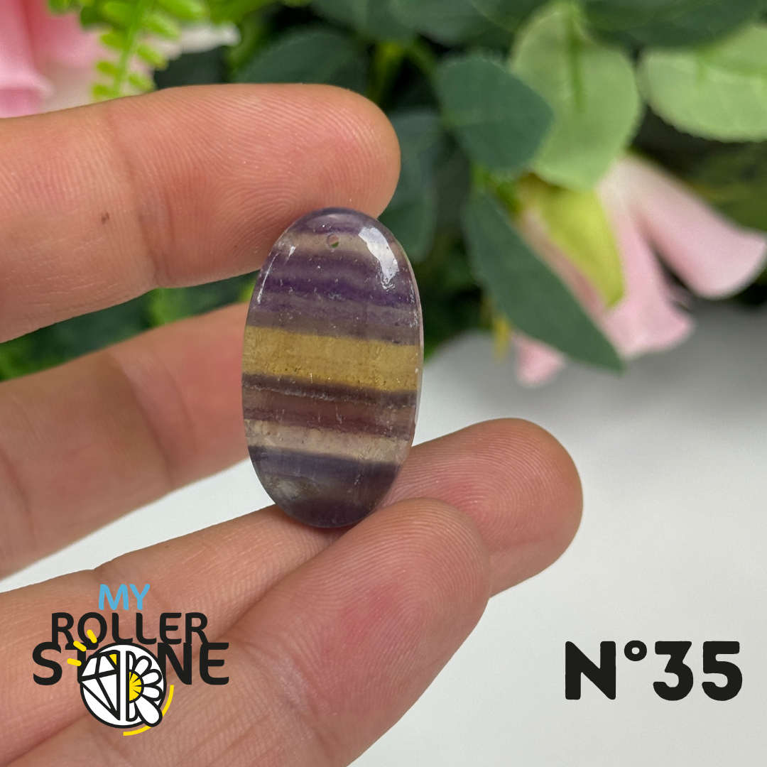 Pendentif percé Fluorite 5A