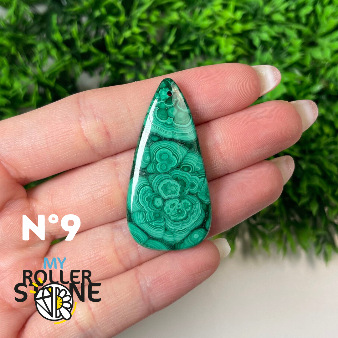 Pendentif Malachite 5A percé