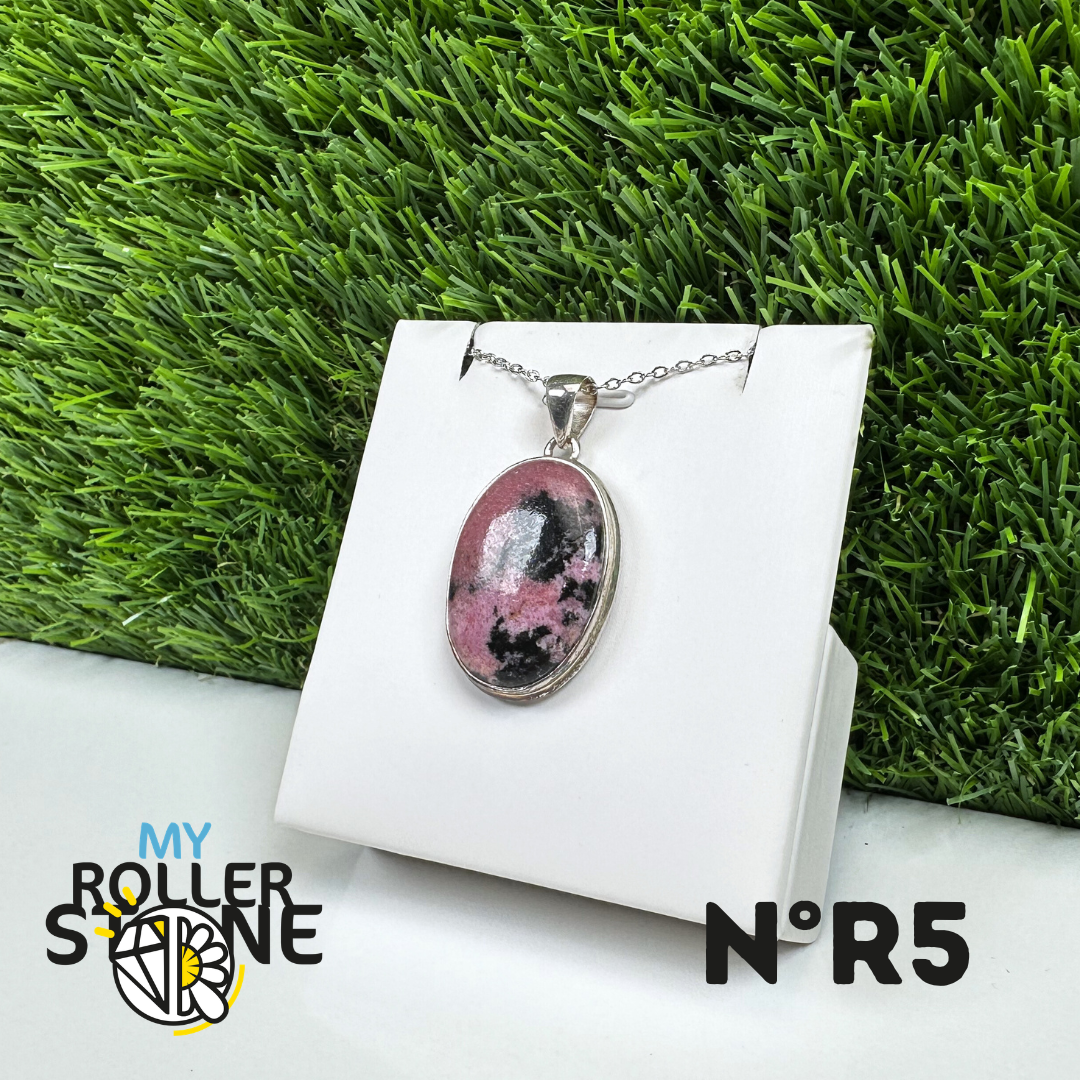 Pendentif Argent Rhodonite Australienne #5