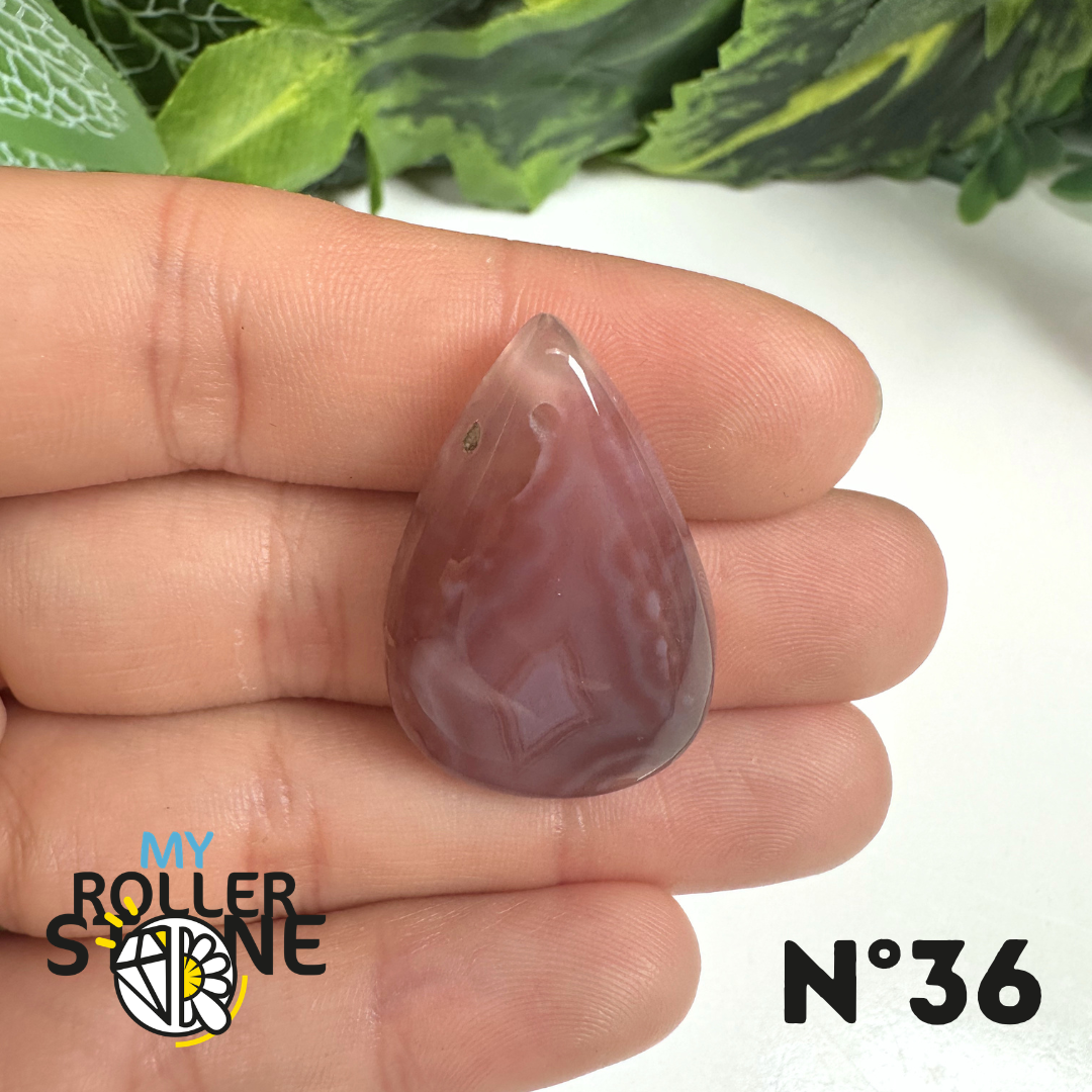 Pendentif percé Agate du Botswana 5A