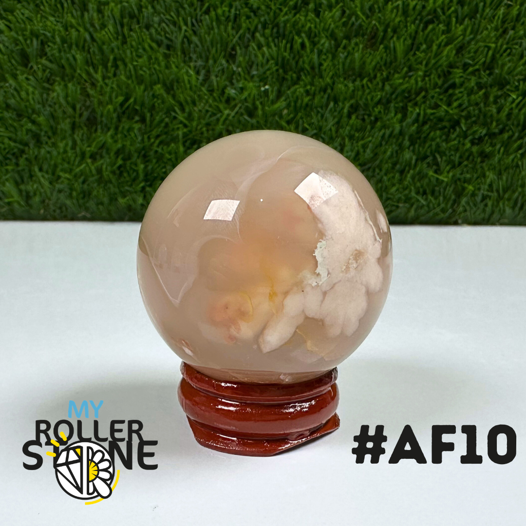 Sphère Agate Fleur