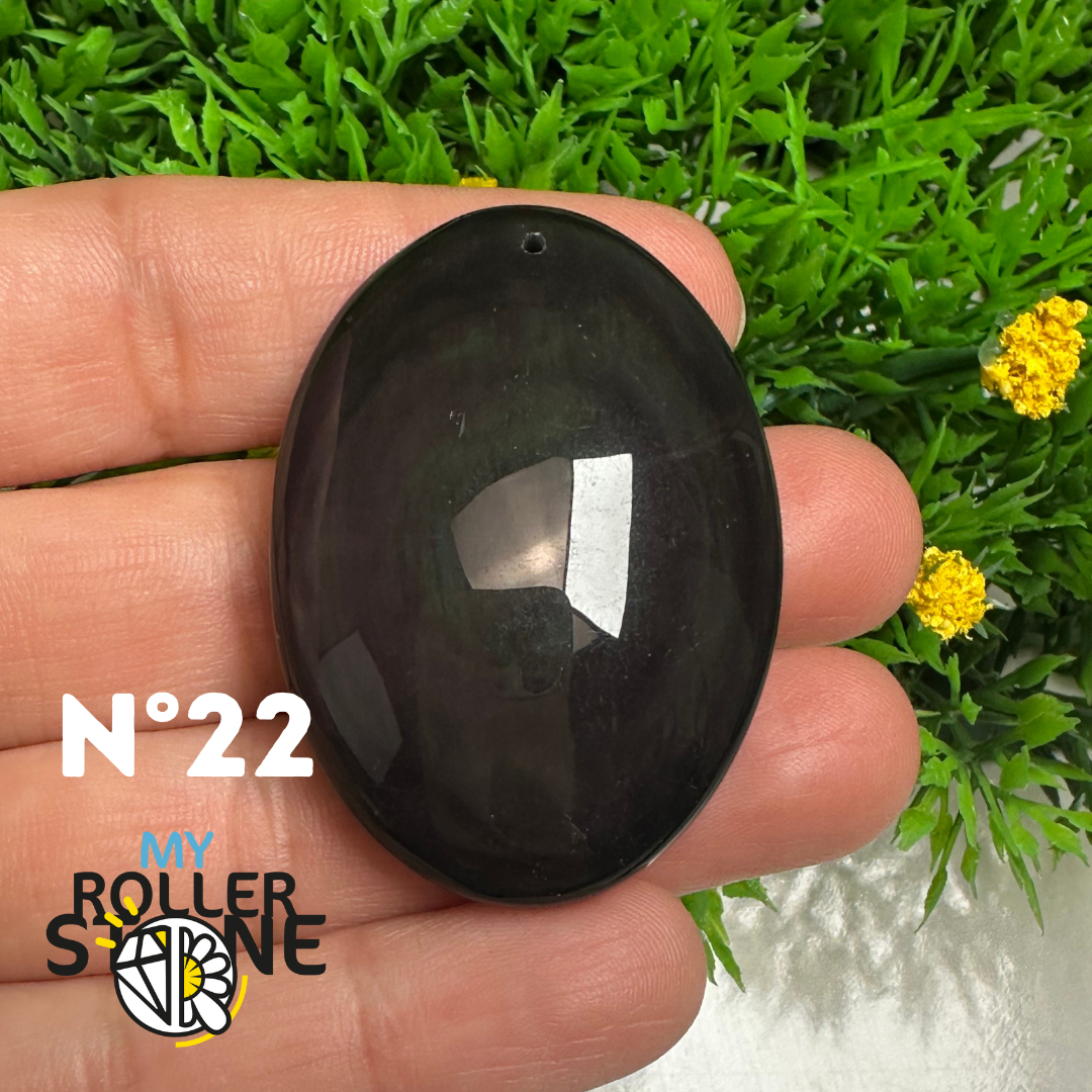 Pendentif Obsidienne Arc-en-Ciel 5A (Oeil céleste)