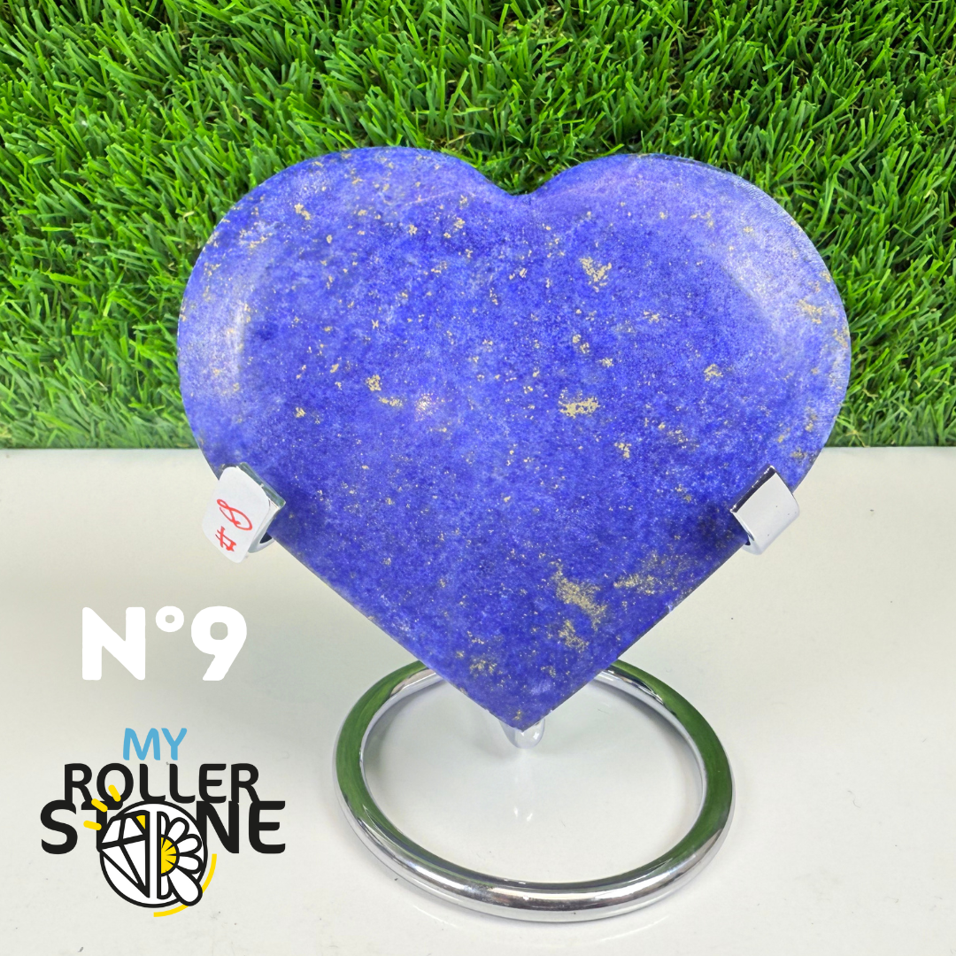 Coeur en Lapis Lazuli avec Support