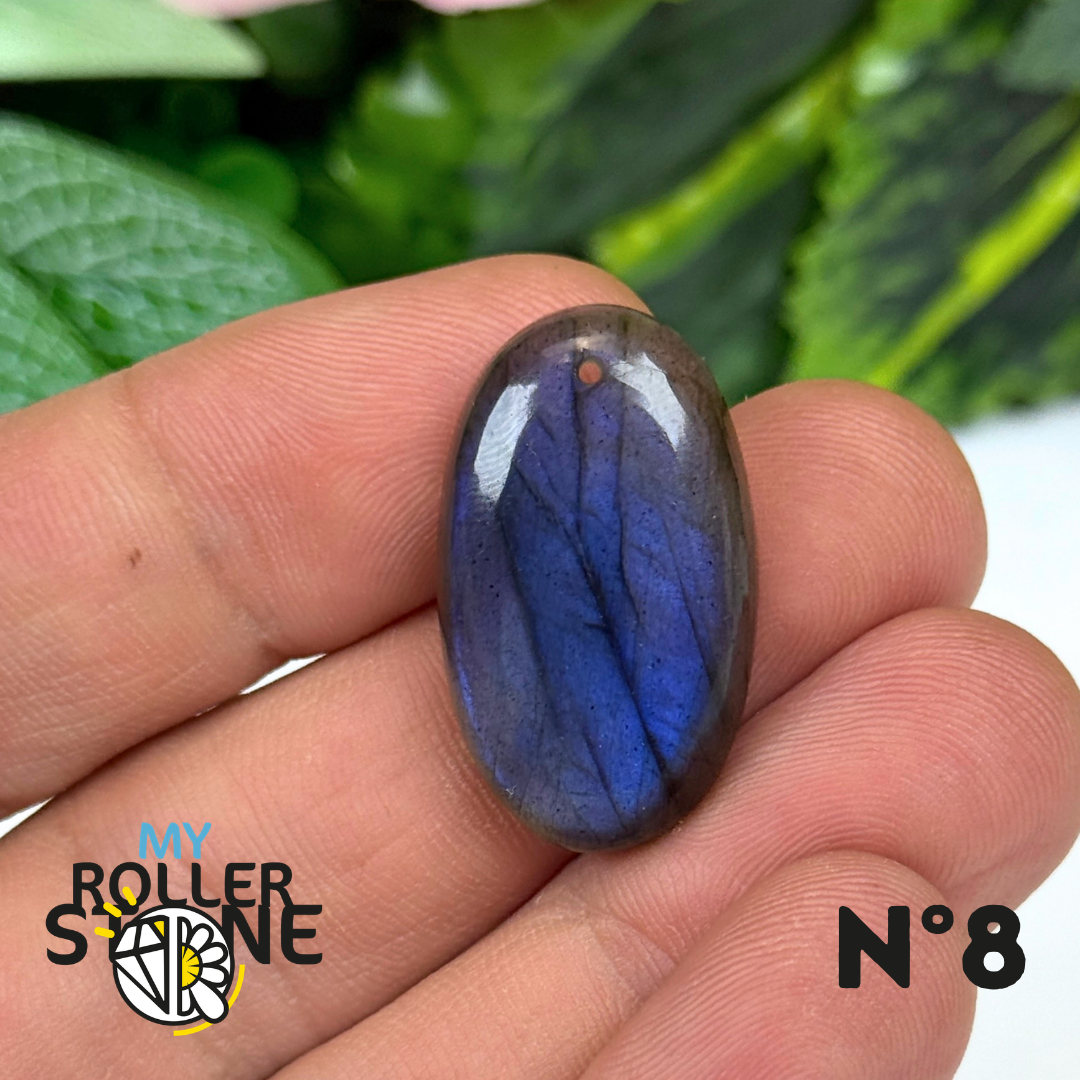 Pendentif Labradorite Blue fire percé 5A