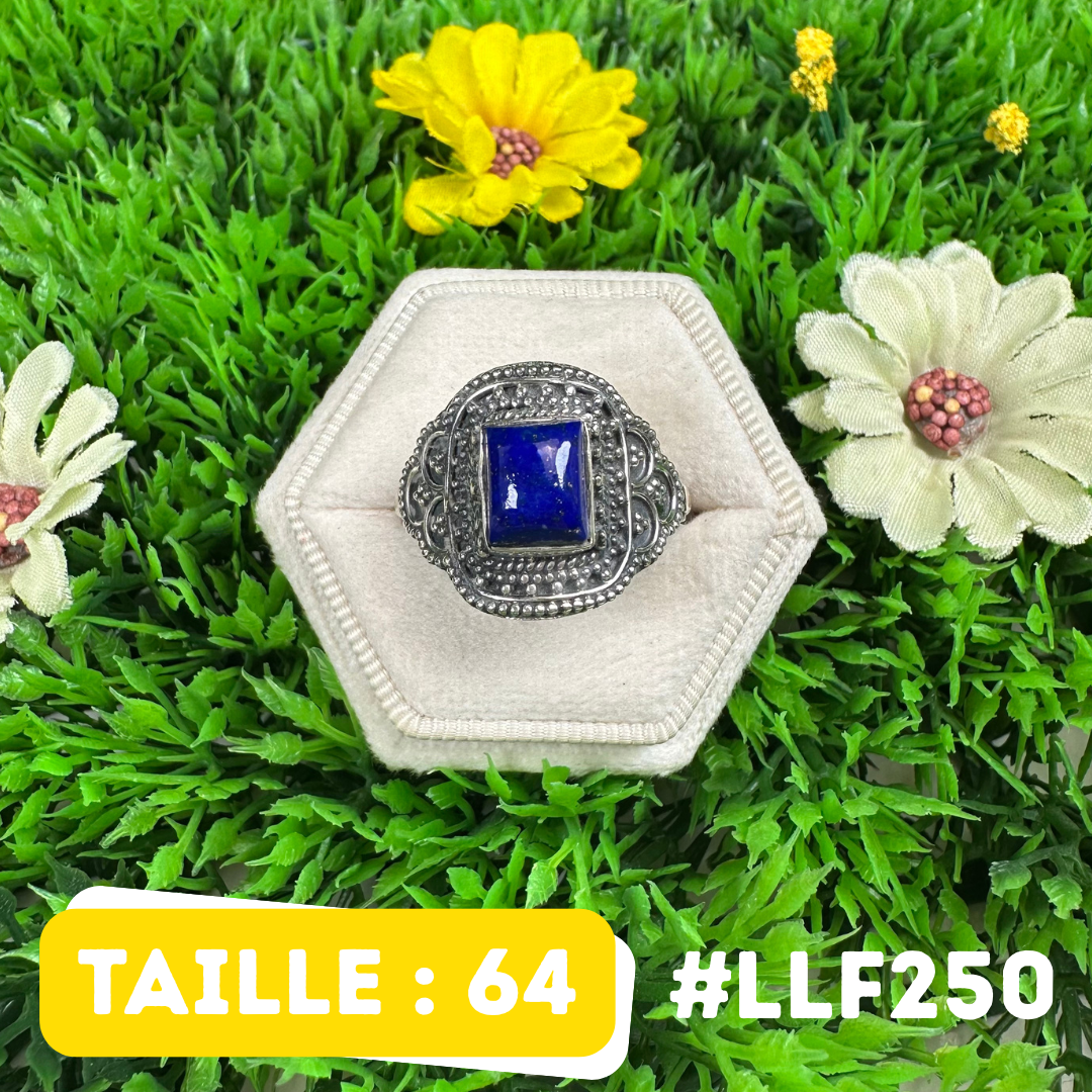 Bague Argent 925 Lapis Lazuli #LLF250
