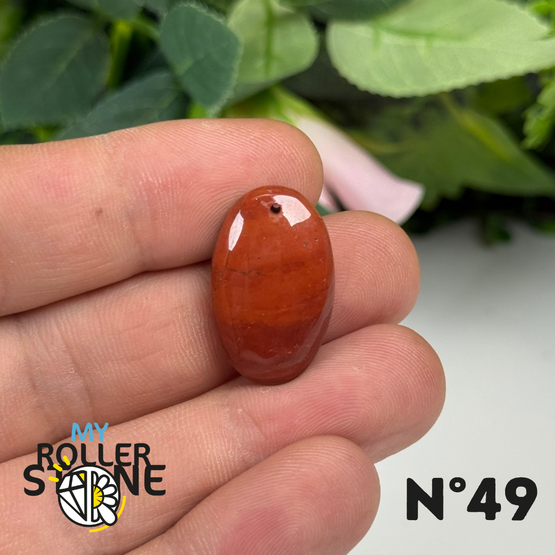 Pendentif Jaspe rouge 5A Percé